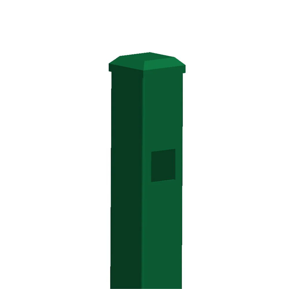 2" x 102" Parkway End Post Doggie Picket Spear Head (Green)