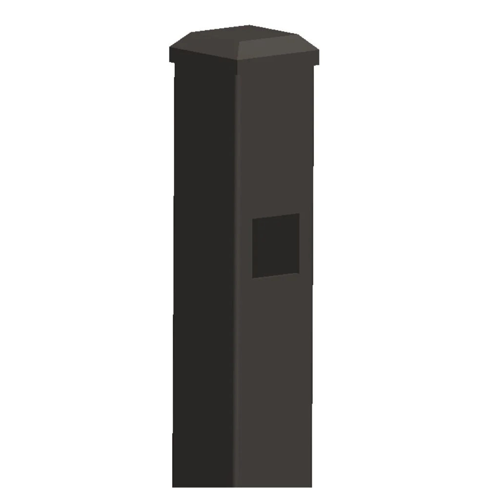 2" x 72'' Commercial Gate Post Doggie Picket Spear Head (Bronze)