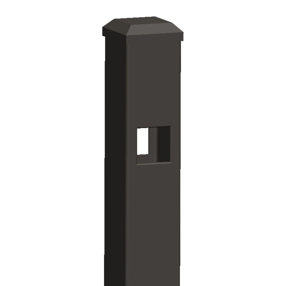 2" x 72'' Parkway Line Post Standard Flat Head (Bronze)