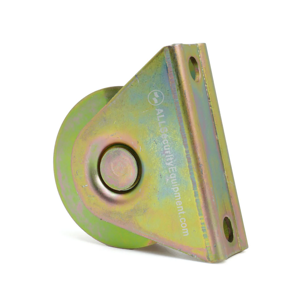 ASE 3 inch Heavy-Duty V Groove Wheel with Bracket | FAS-RM-WHL-3-GLD-B - Image 4