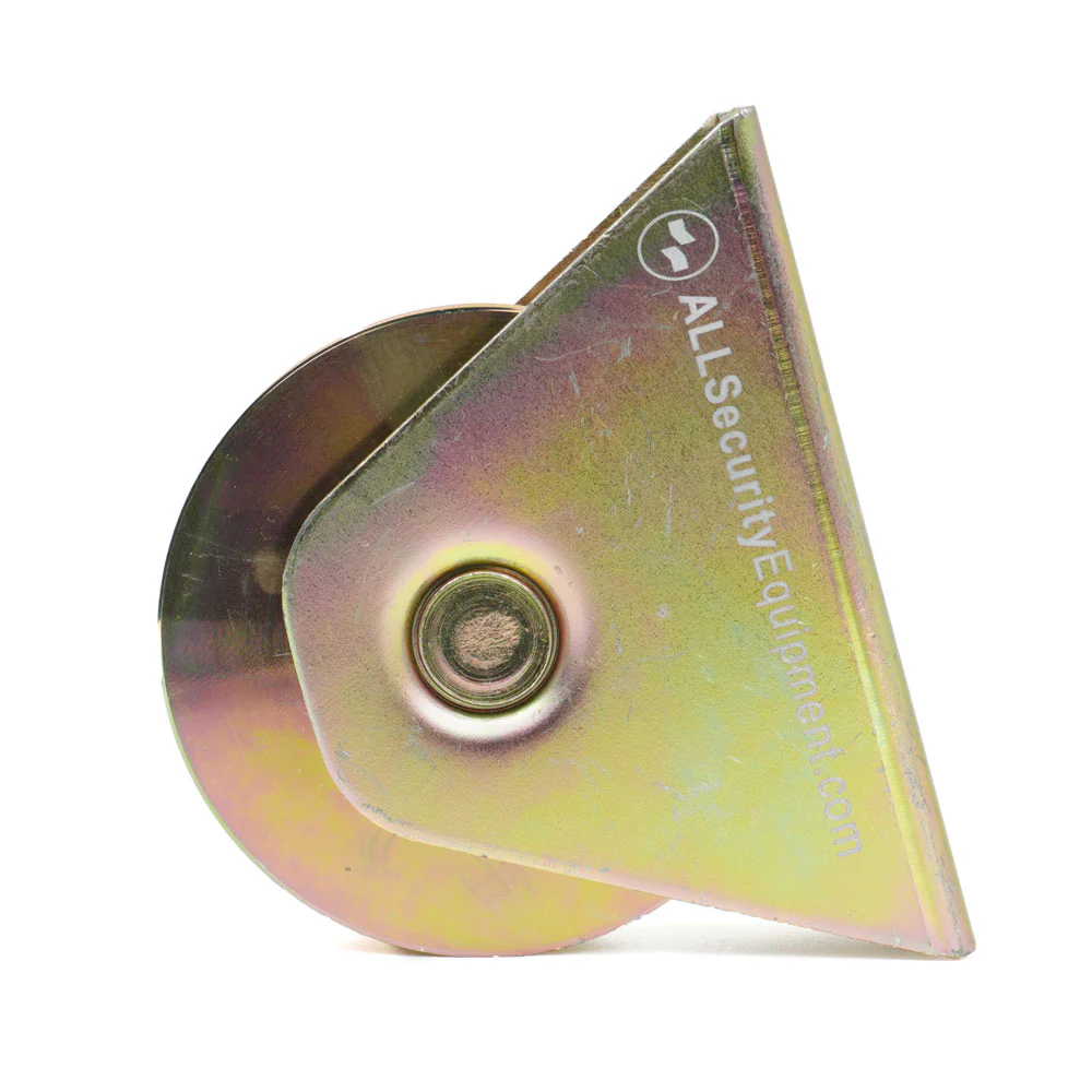 ASE 4 inch Heavy-Duty V-Groove Wheel with Bracket | FAS-RM-WHL-4-GLD-B - Image 4