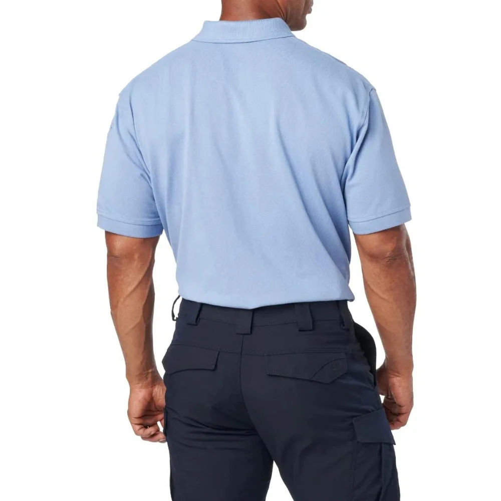 5.11 Tactical Professional Short Sleeve Polo Regular (Fire Med Blue) - Image 3