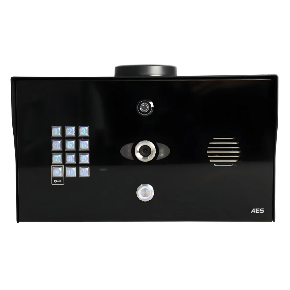 AES Opyn Pro 4G Video Telephone Pedestal Intercom with Keypad and Prox Reader