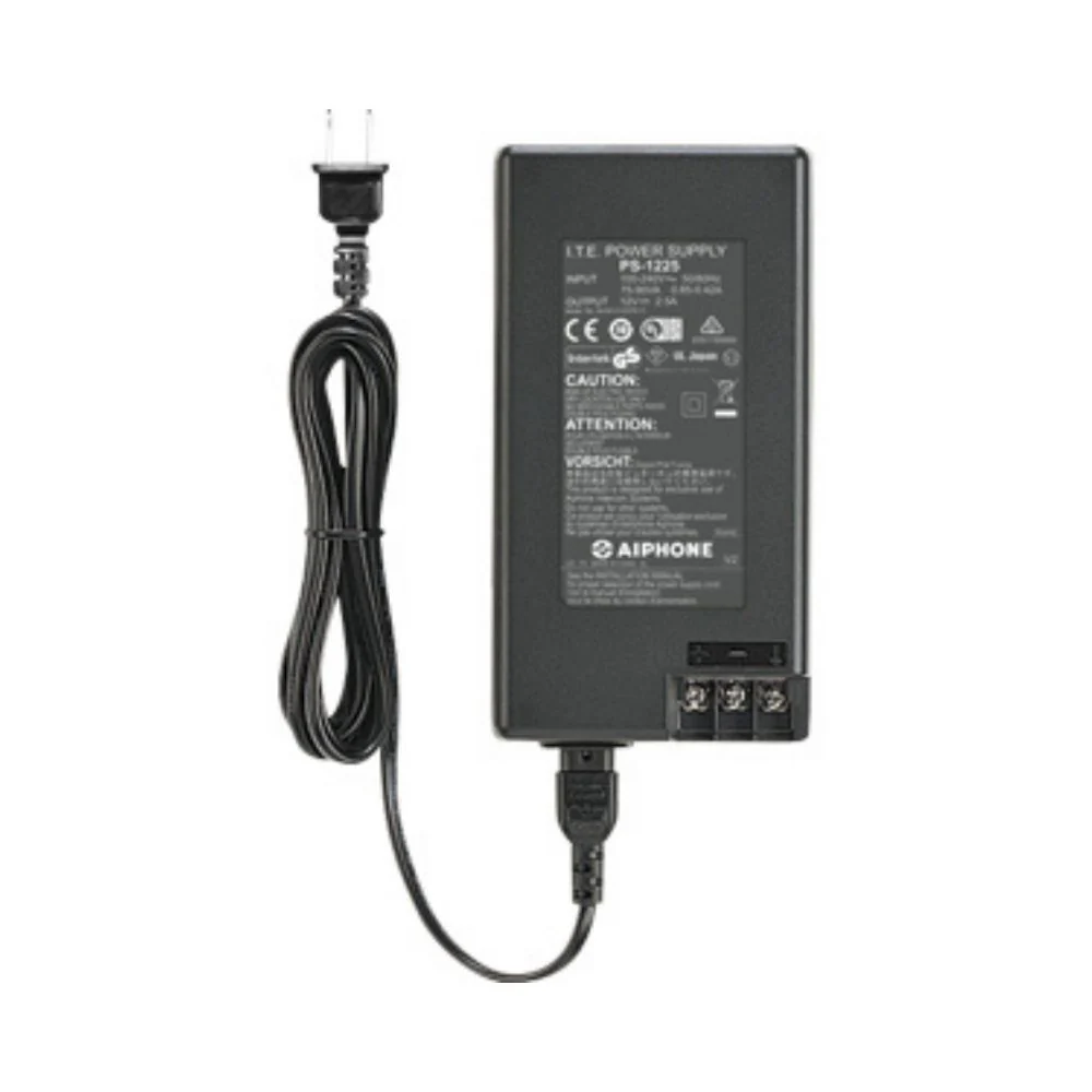 Aiphone 12V DC Power Supply, 2.5A, UL Listed | AIP-PS-1225UL