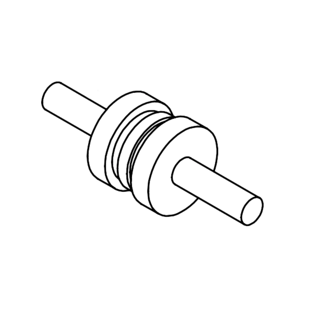 All-O-Matic Overhead End Plastic Front Idler with Shaft | ALL-EIR-200