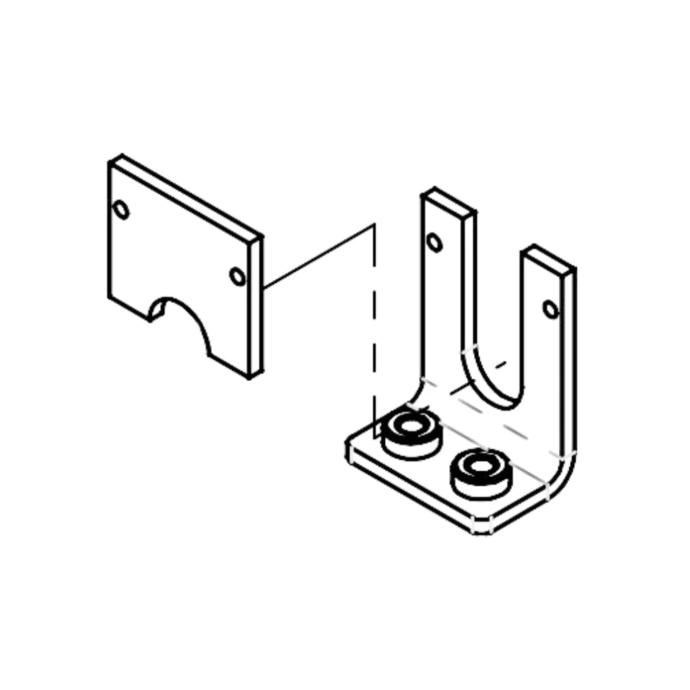 All-O-Matic Foot Pedal Split Bracket for SL-90DC | ALL-HSB-90FP