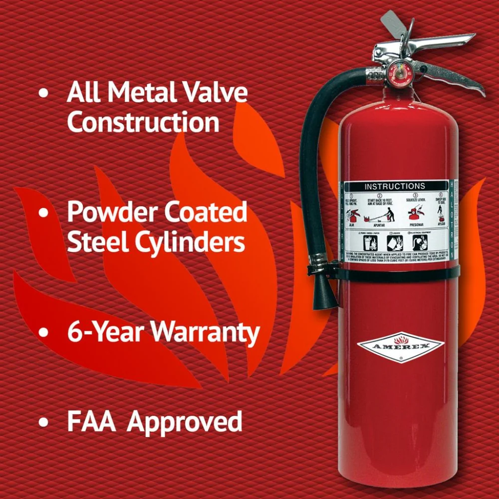 Amerex 15.5lb Halotron I Fire Extinguisher - Model 398 | AME-15510 - Image 2