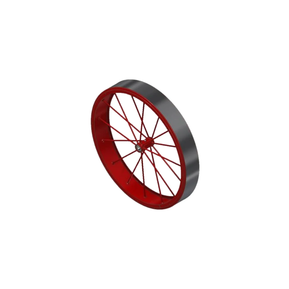 Amerex Wheel Assembly 36 x 6 Rubber Red | AME-07607