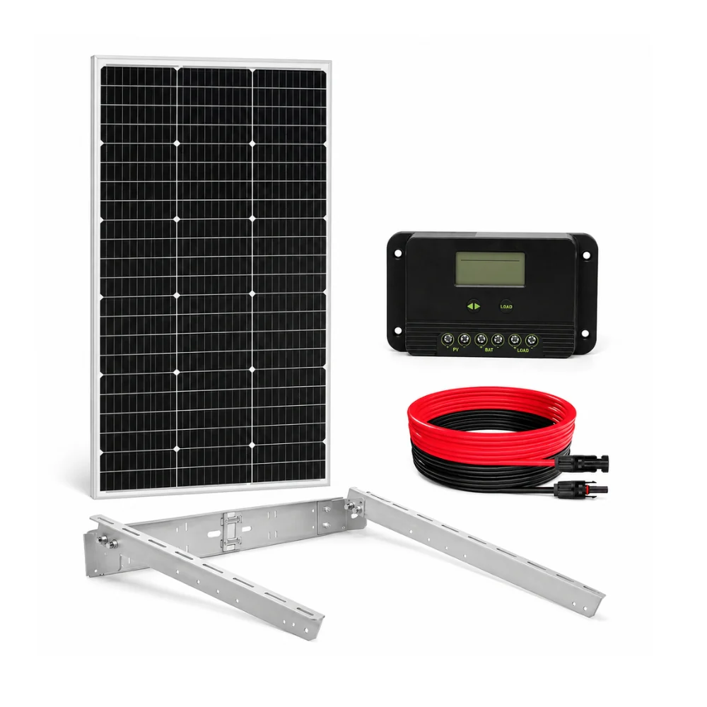 ASE 120W/24V Solar Panel Kit with Brackets | FAS-SP120KIT
