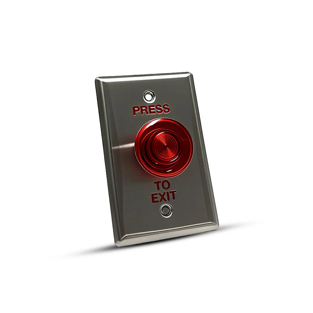 ASE FAS-H-PB110 Red "Push To Exit" Button