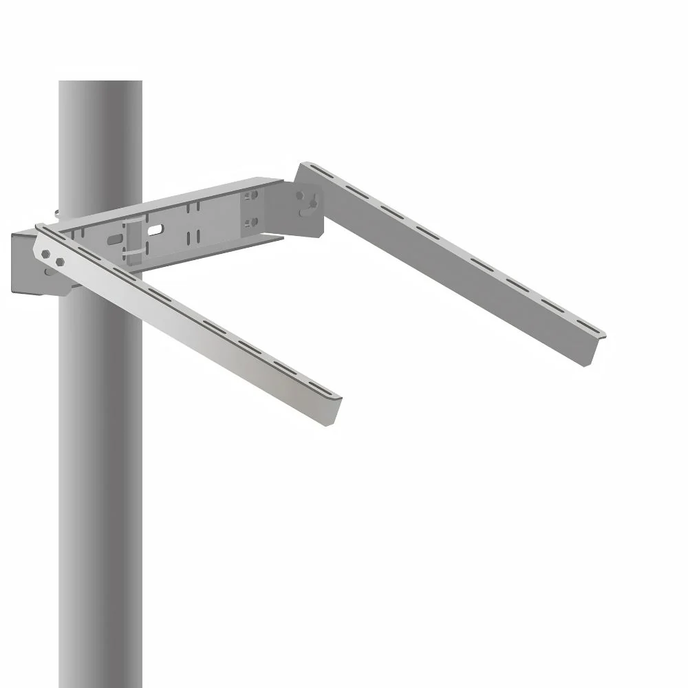 ASE Double Arm Pole/Wall Side Mount for 40W-100W Panels | FAS-NPB-101P
