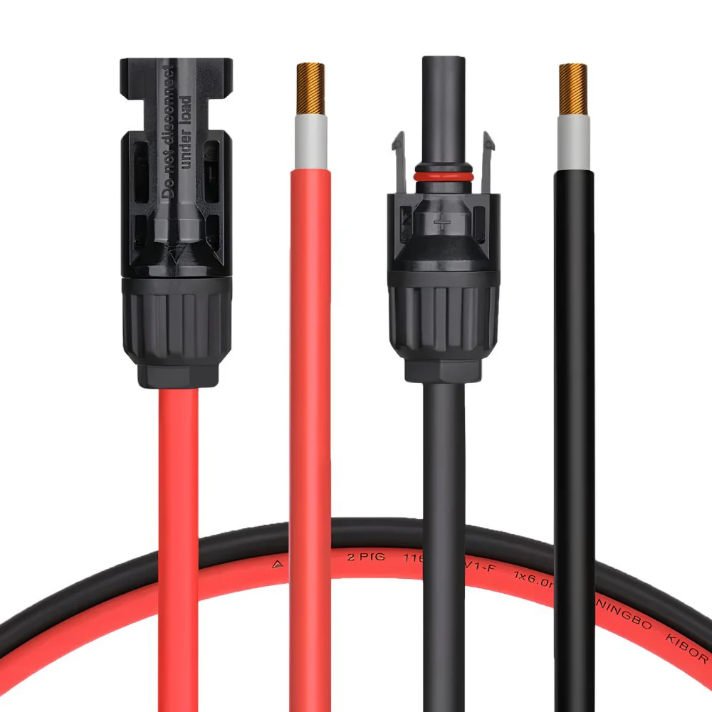 ASE 20' 10 AWG Extension Cable Pair (Male/Female)  | FAS-NPC-20RB - Image 2