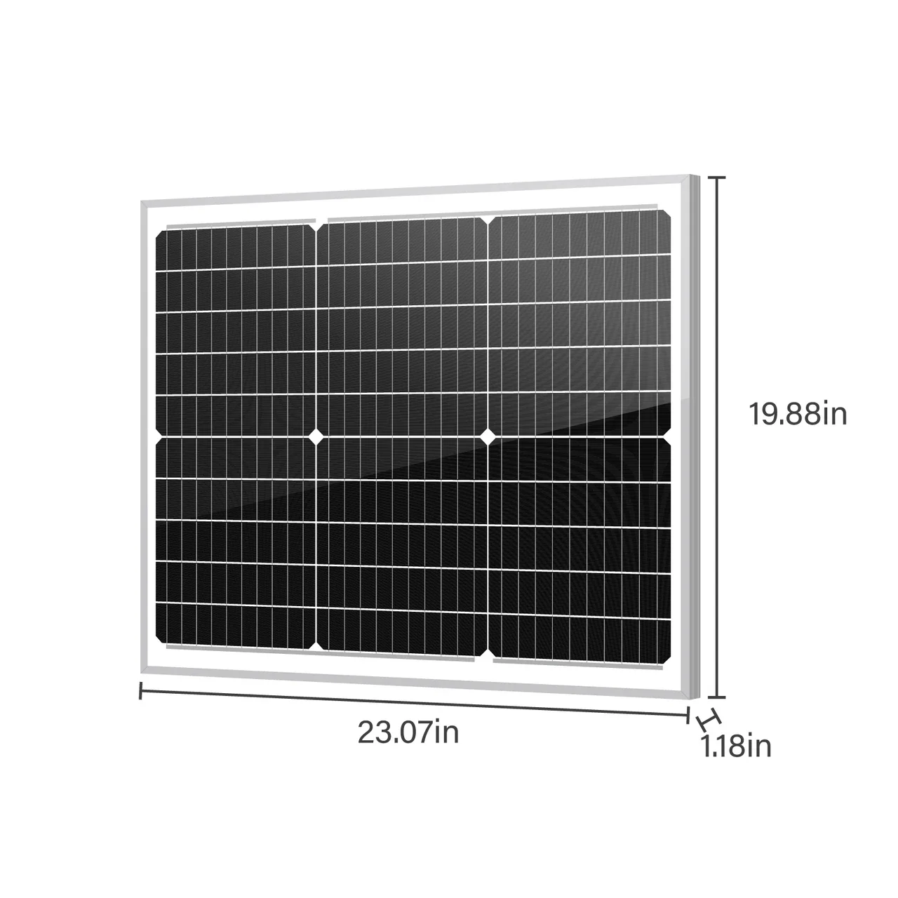 ASE 50W/12V Solar Panel | FAS-SP50W - Image 2