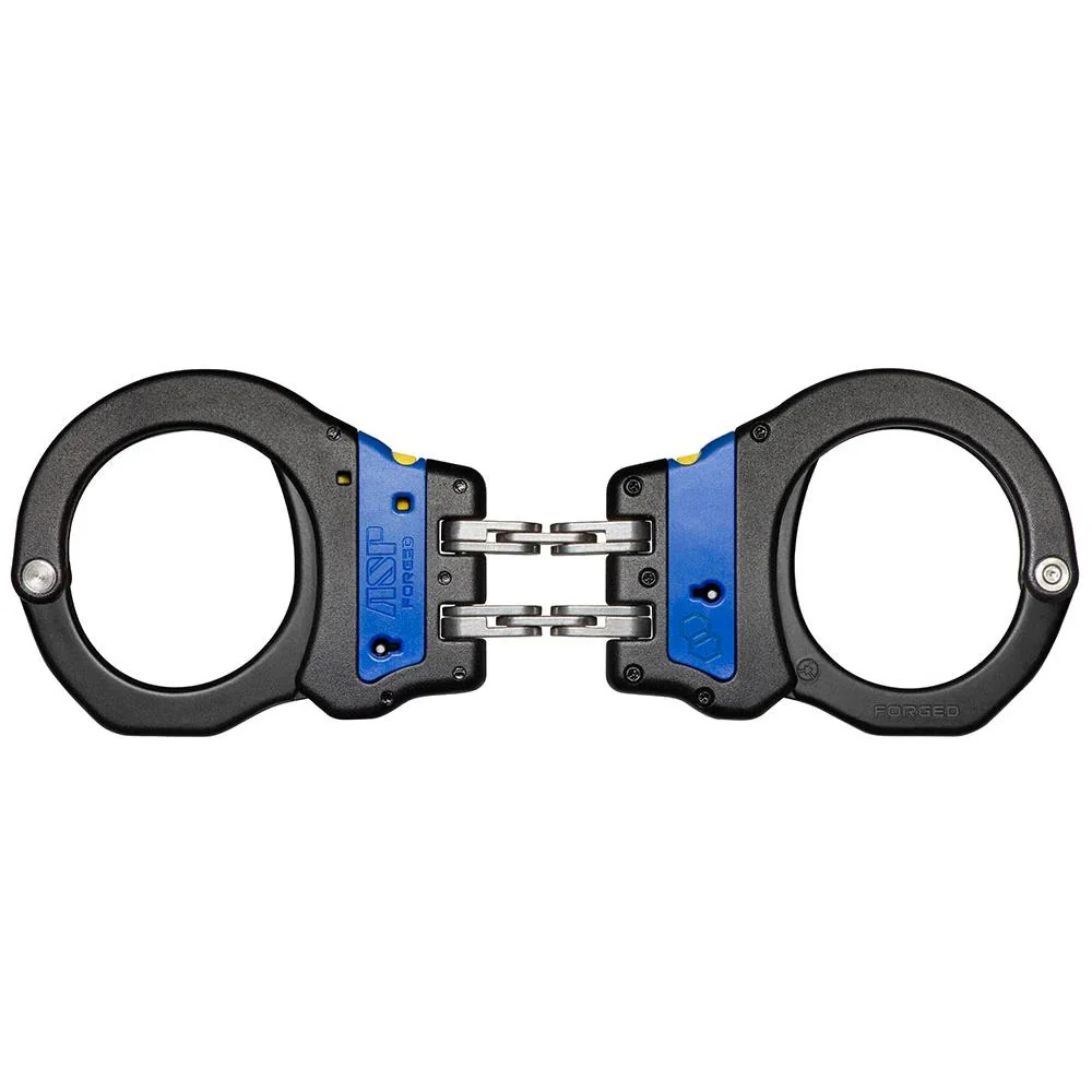 ASP Ultra Plus Cuffs, Blue Line Edition, Hinge (Aluminum Bow) | ASP-56076