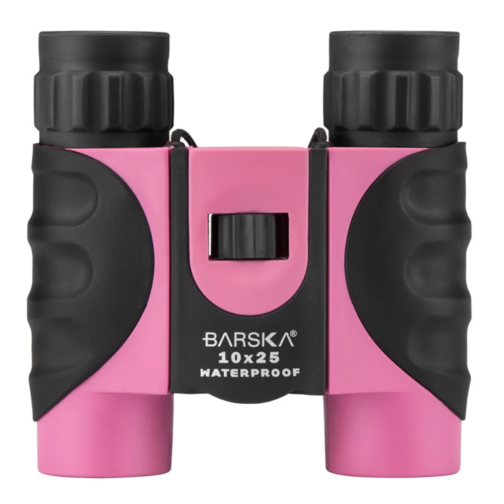 Barska 10x25mm Pink Waterproof Compact Binoculars | BAR-AB12418 - Image 2