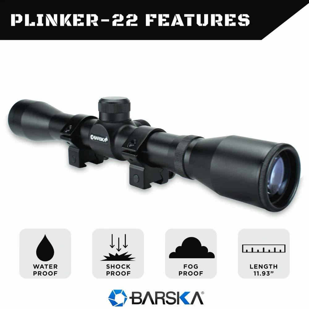 Barska 4x32mm Plinker-22 Rifle Scope with Rings | BAR-AC10038 - Image 10