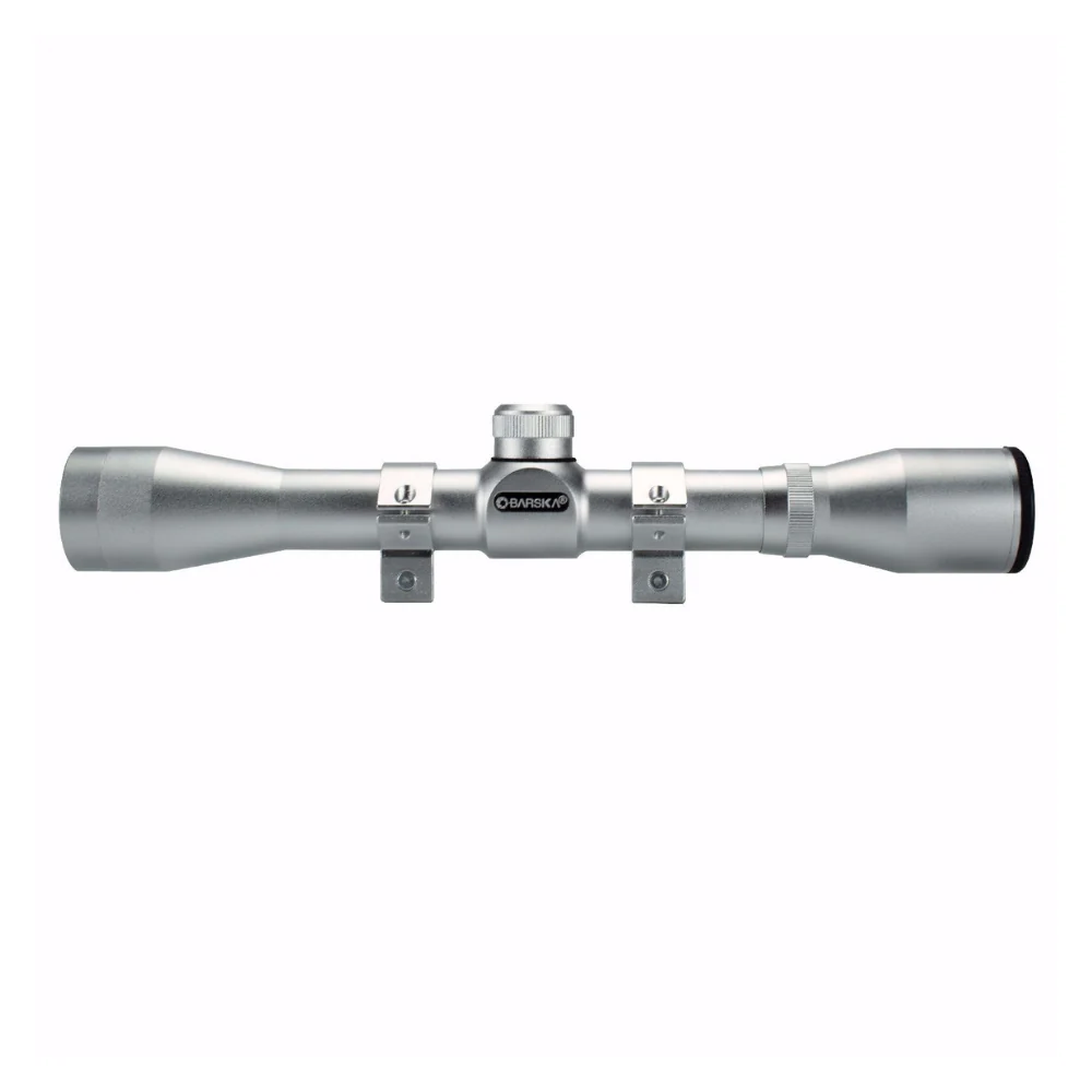 Barska 4x32mm Plinker-22 Silver Finish Rifle Scope with Rings | BAR-AC10040 - Image 3