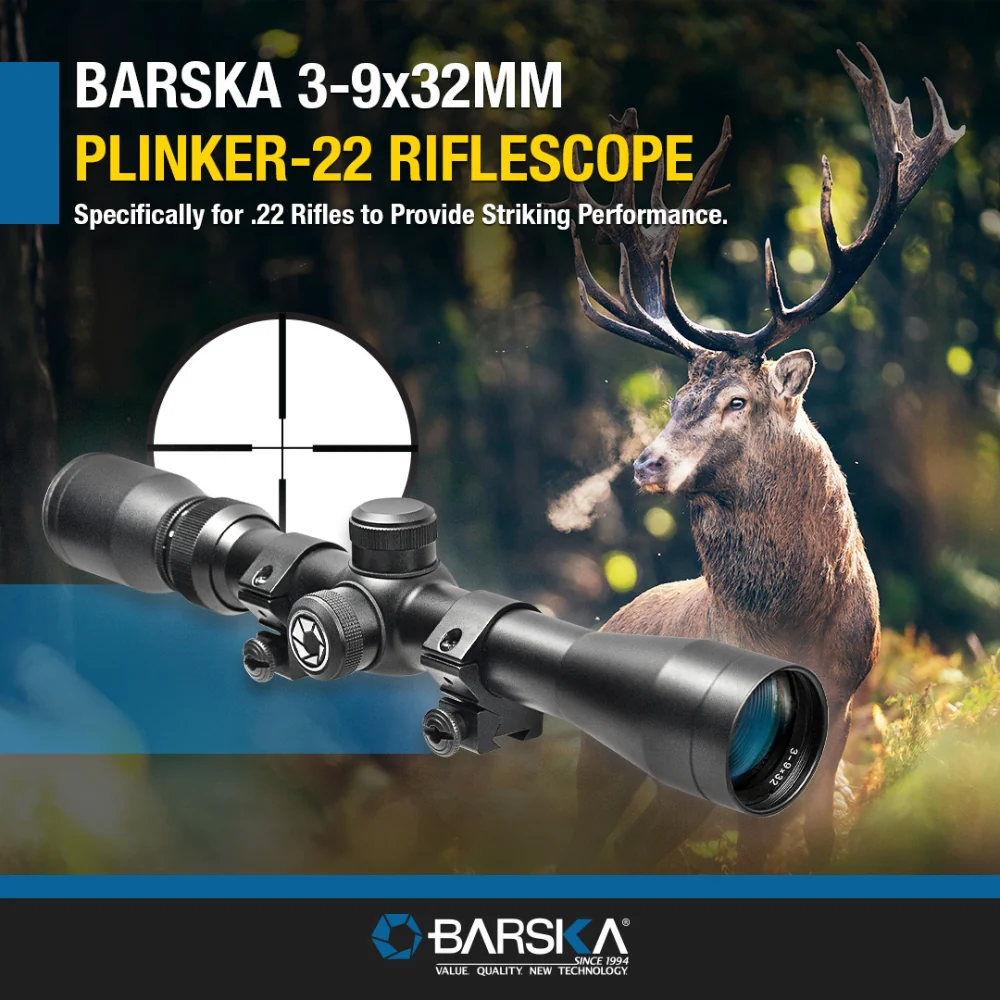 Barska 3-9x32mm Plinker-22 Rifle Scope with Rings | BAR-AC10380 - Image 10