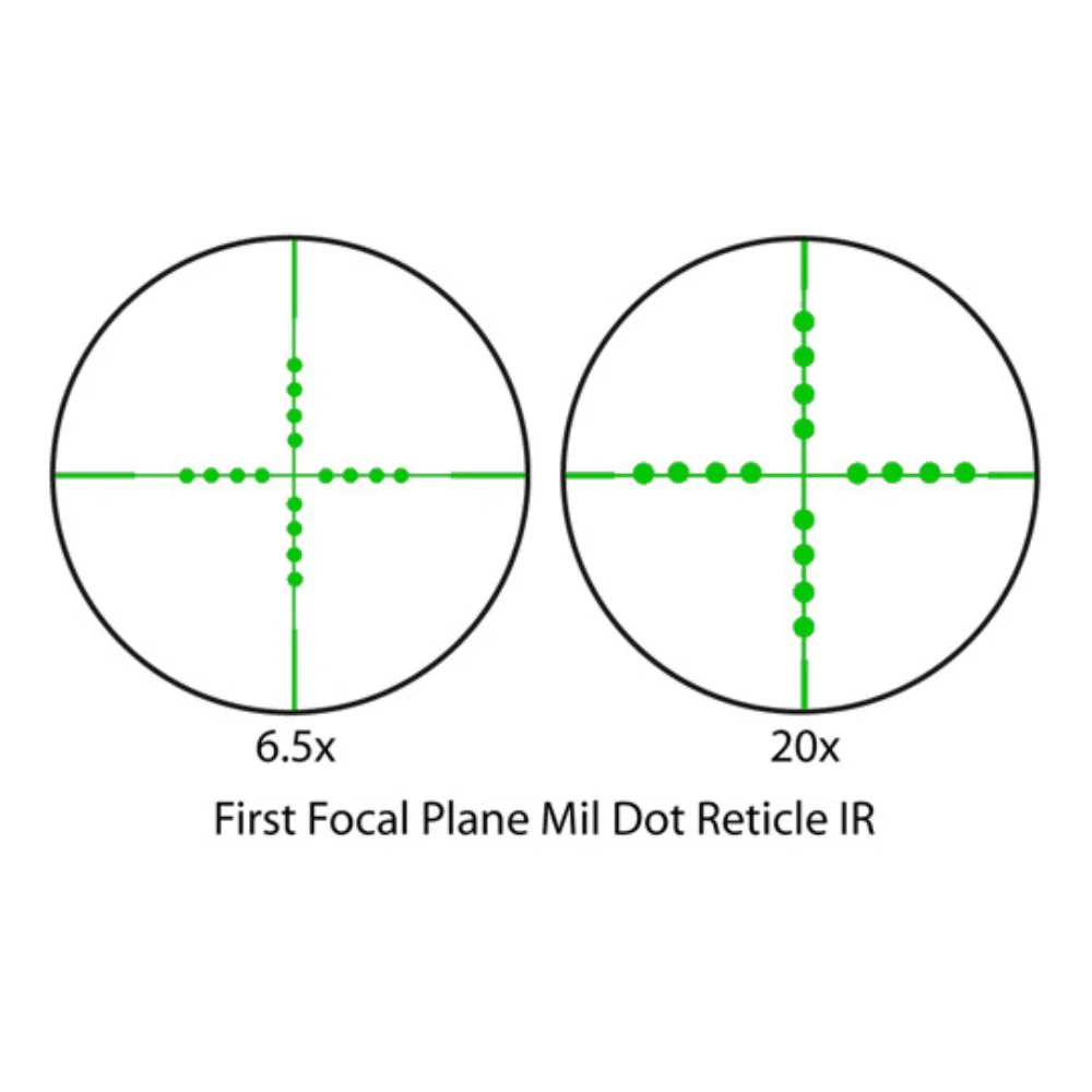 Barska 6.5-20x40mm IR Tactical Scope w/ First Focal Plane Mill-Dot Reticle | BAR-AC10778 - Image 7