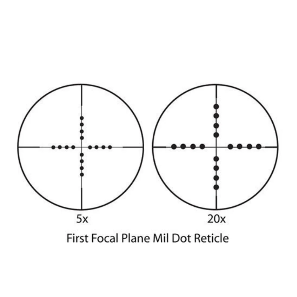 Barska 5-20x50mm Benchmark Long Range First Focal Plane Mil-Dot Rifle Scope | BAR-AC11200 - Image 7