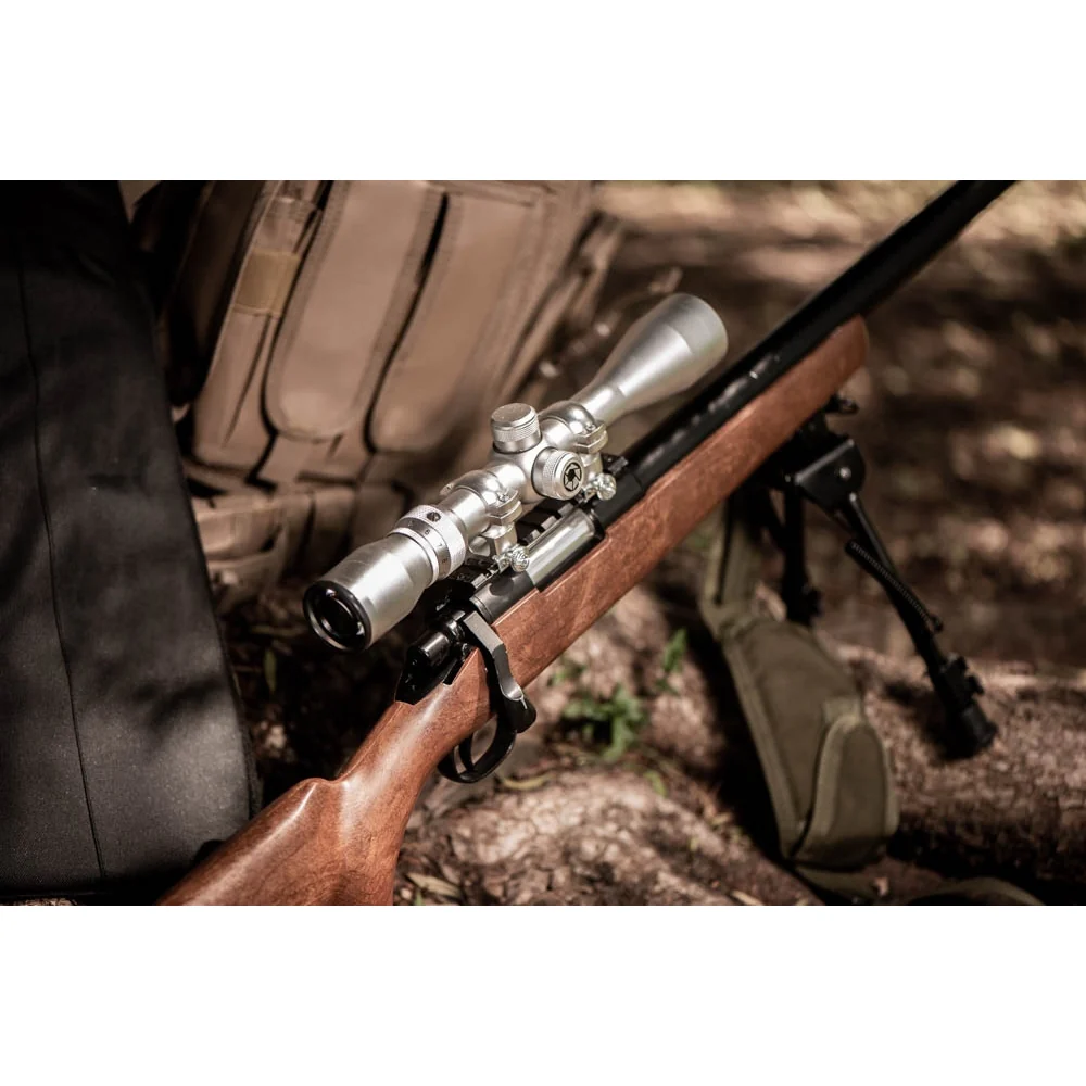 Barska 3-9x 40mm Huntmaster 30/30 Silver Rifle Scope w/ Rings | BAR-AC11204 - Image 3