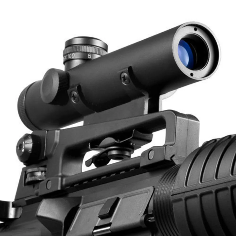 Barska 4x20mm Electro Sight Carry Handle Mil-Dot Rifle Scope w/ BDC Turret | BAR-AC11608