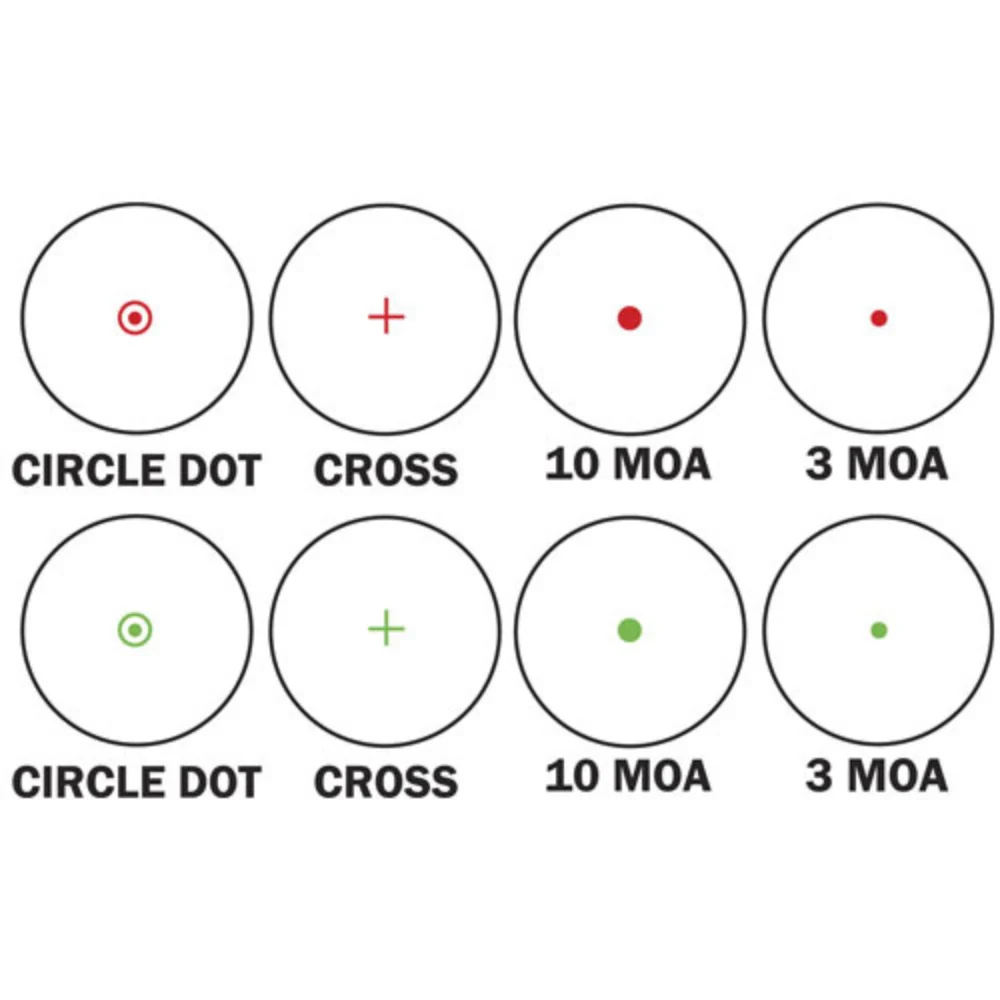Barska 1x Multi Red / Green Reticle IR Electro Sight Scope | BAR-AC11704 - Image 8