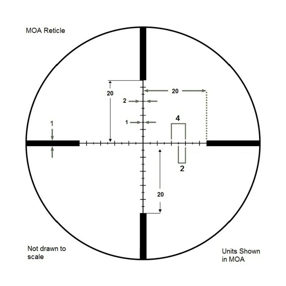 Barska LEVEL 1.5-6x 44mm IR MOA Rifle Scope Matte Black | BAR-AC12780 - Image 13