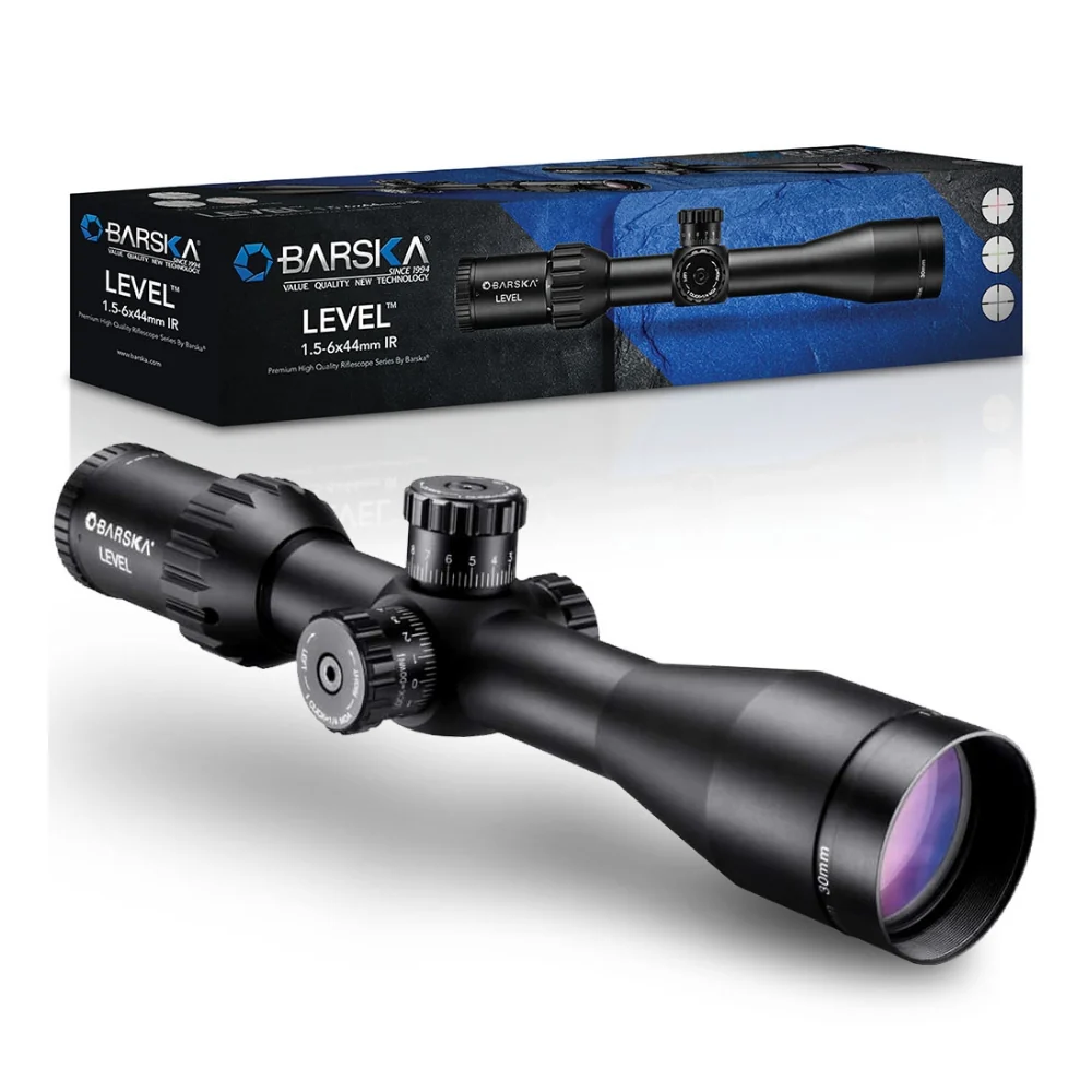 Barska LEVEL 1.5-6x 44mm IR MOA Rifle Scope Matte Black | BAR-AC12780 - Image 3