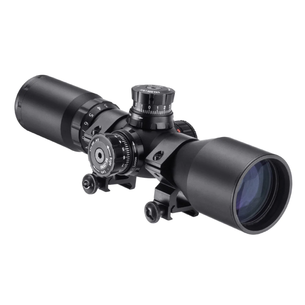 Barska 3-9x 42 IR Contour Compact Rifle Scope with Trace Reticle | BAR-AC13268