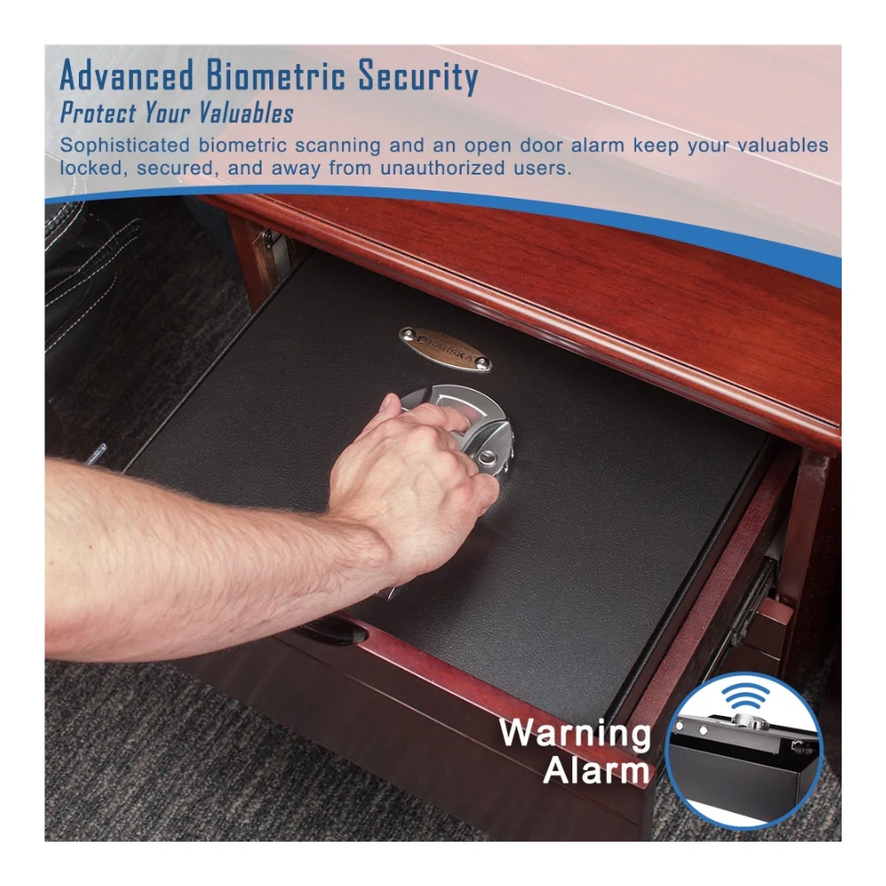 Barska Top Opening Drawer Safe with Fingerprint Lock | BAR-AX11556 - Image 4