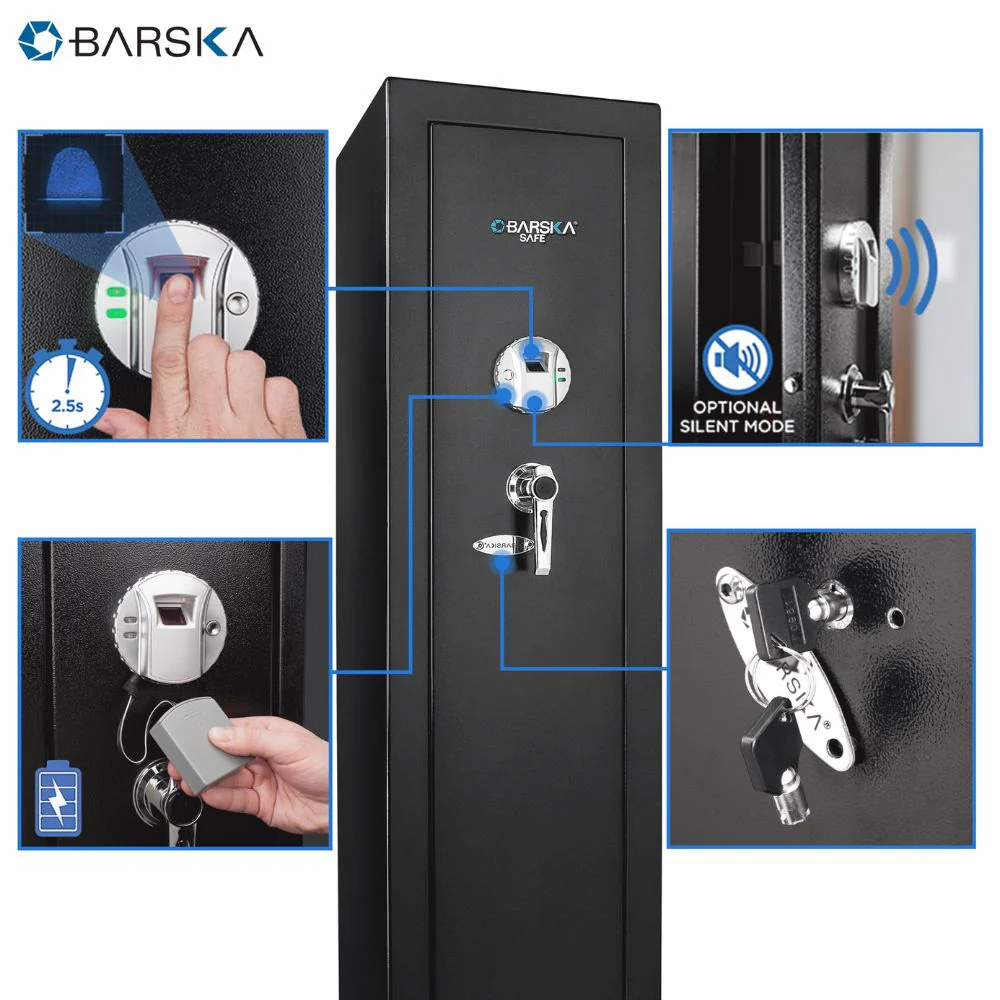 Barska Quick Access Large Biometric Rifle Safe | BAR-AX11898 - Image 6