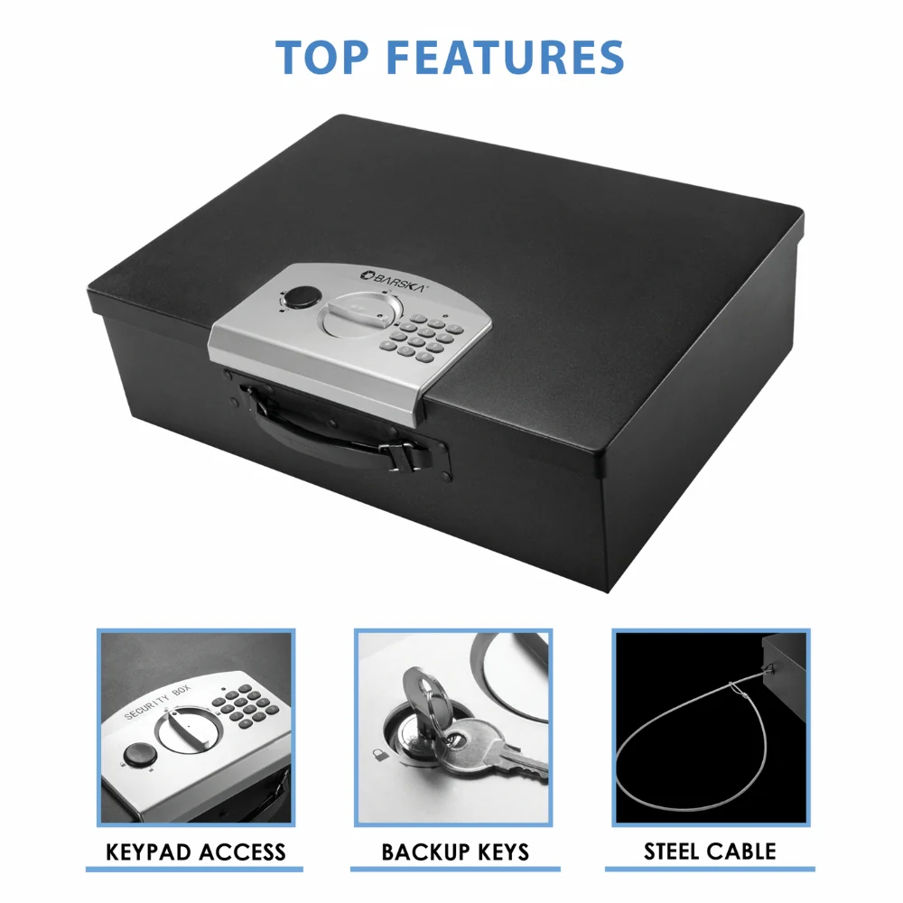 Barska Digital Portable Keypad Safe | BAR-AX11910 - Image 9