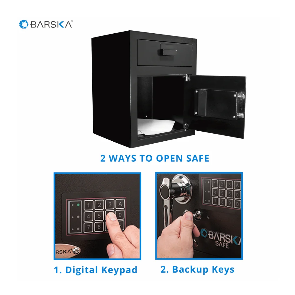 Barska Large Keypad Depository Safe | BAR-AX11930 - Image 9