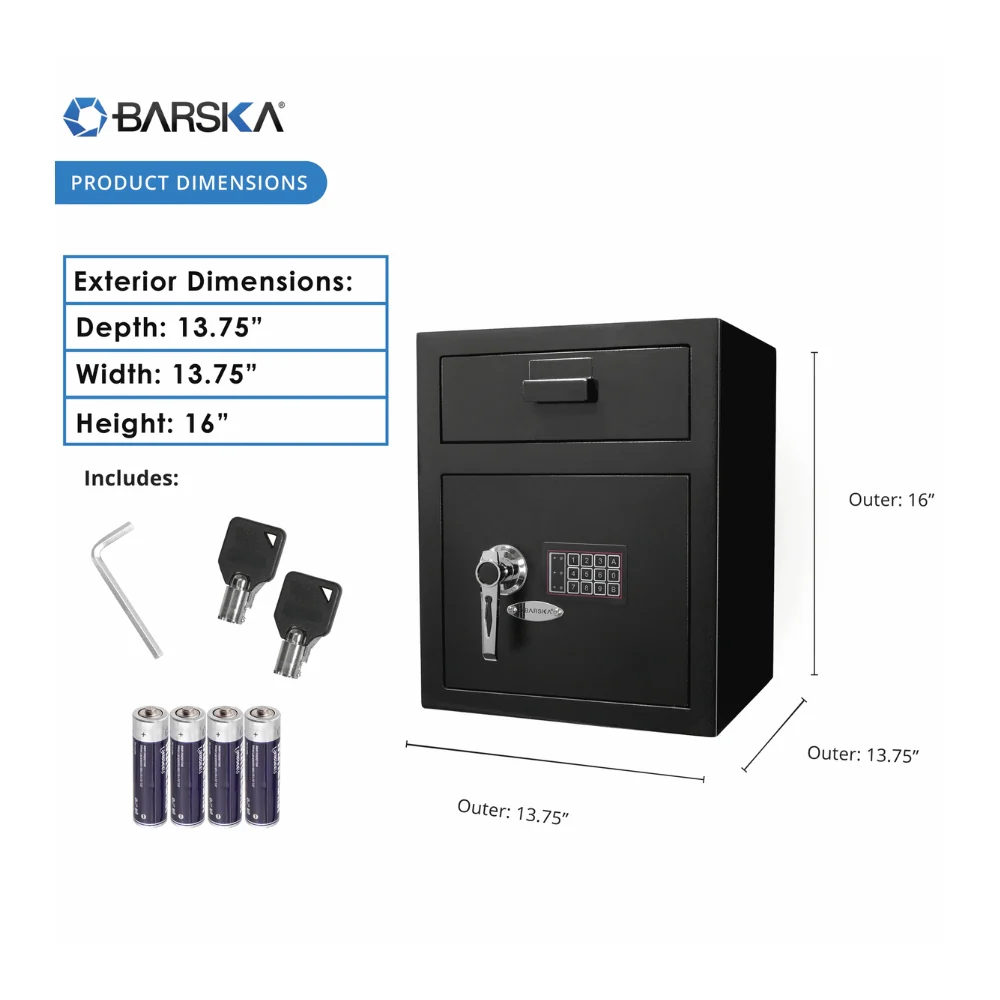 Barska Standard Keypad Depository Safe | BAR-AX11932 - Image 11