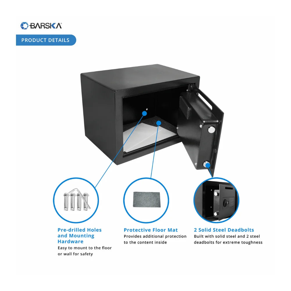 Barska Compact Keypad Depository Safe | BAR-AX11934 - Image 9