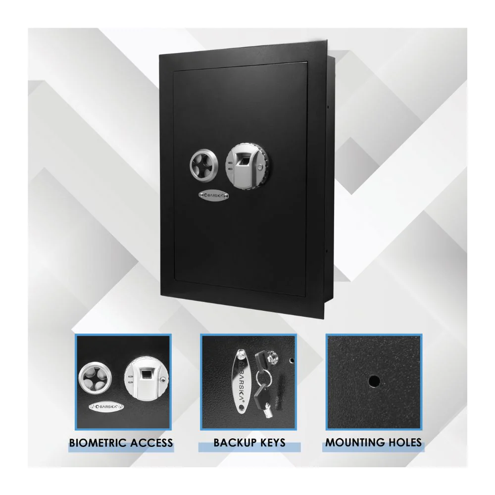 Barska Biometric Wall Safe | BAR-AX12038 - Image 9