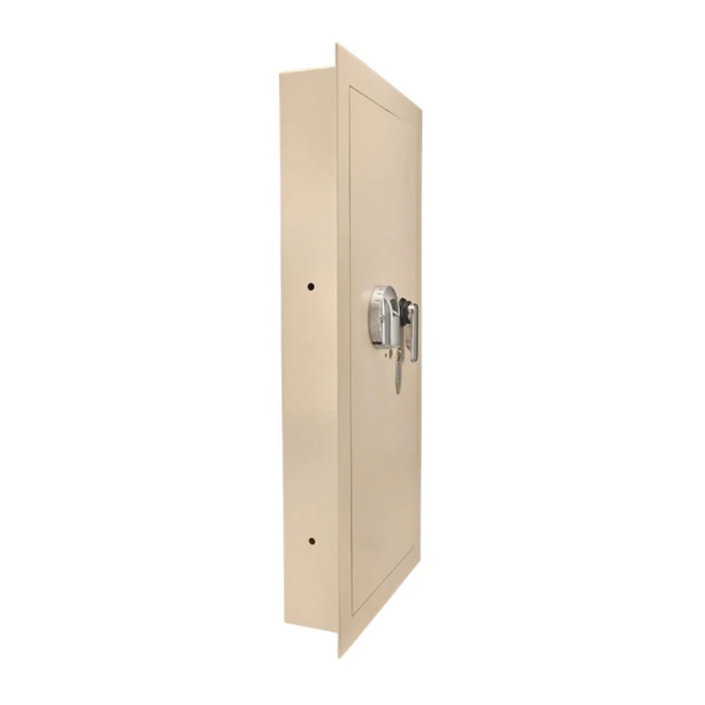 Barska Large Biometric Wall Safe Left Opening Beige | BAR-AX12880 - Image 3