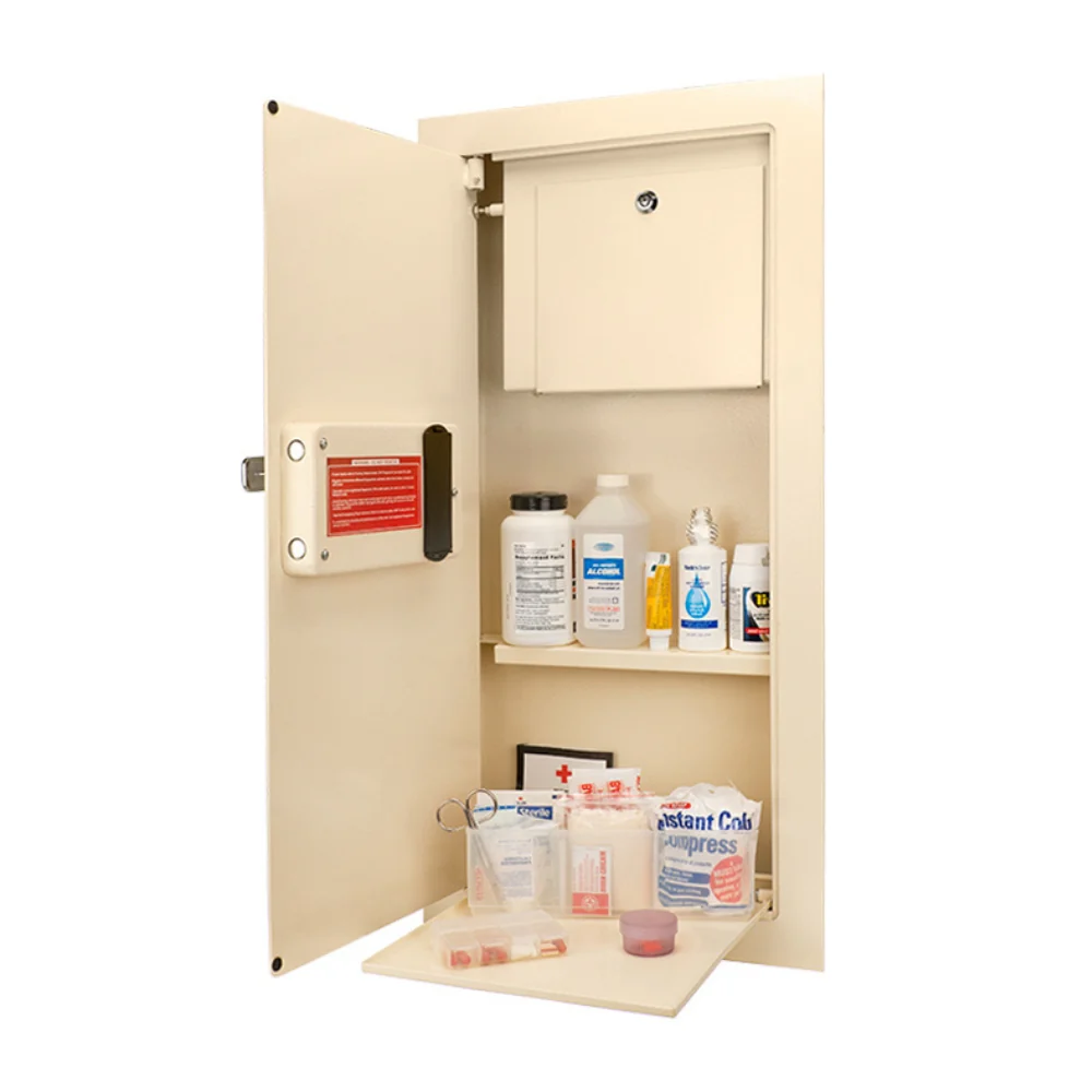 Barska Large Biometric Wall Safe Left Opening Beige | BAR-AX12880 - Image 6