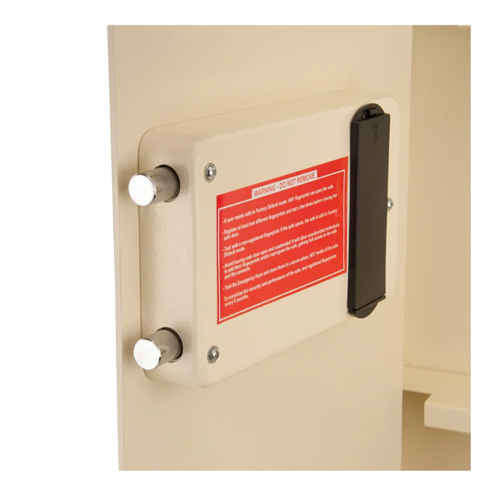 Barska Large Biometric Wall Safe Left Opening Beige | BAR-AX12880 - Image 8