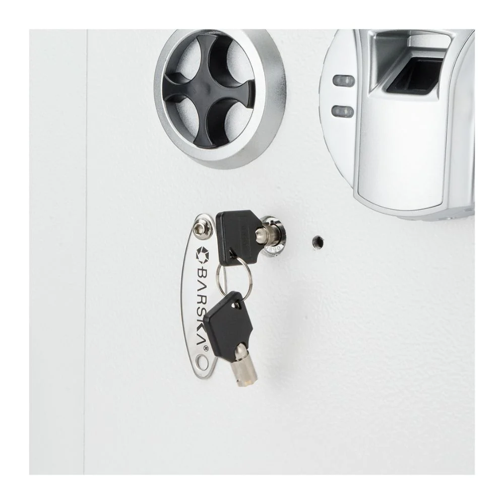 Barska White Biometric Wall Safe | BAR-AX13030 - Image 5