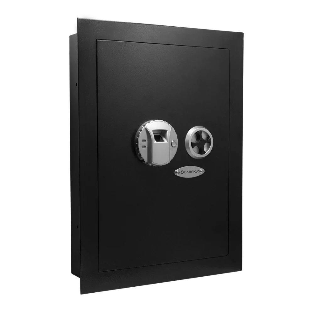 Barska Biometric Wall Safe (Left Opening) | BAR-AX13034