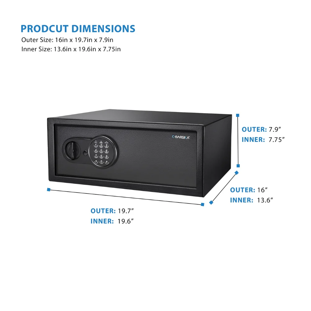 Barska Digital Keypad Security Safe | BAR-AX13090 - Image 7