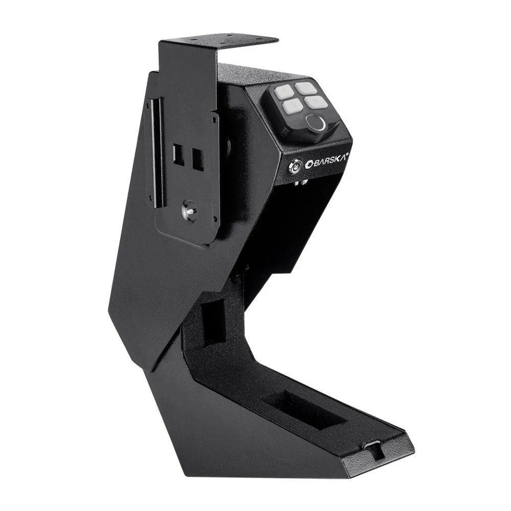 Barska Quick Access Biometric Handgun Desk Safe | BAR-AX13092
