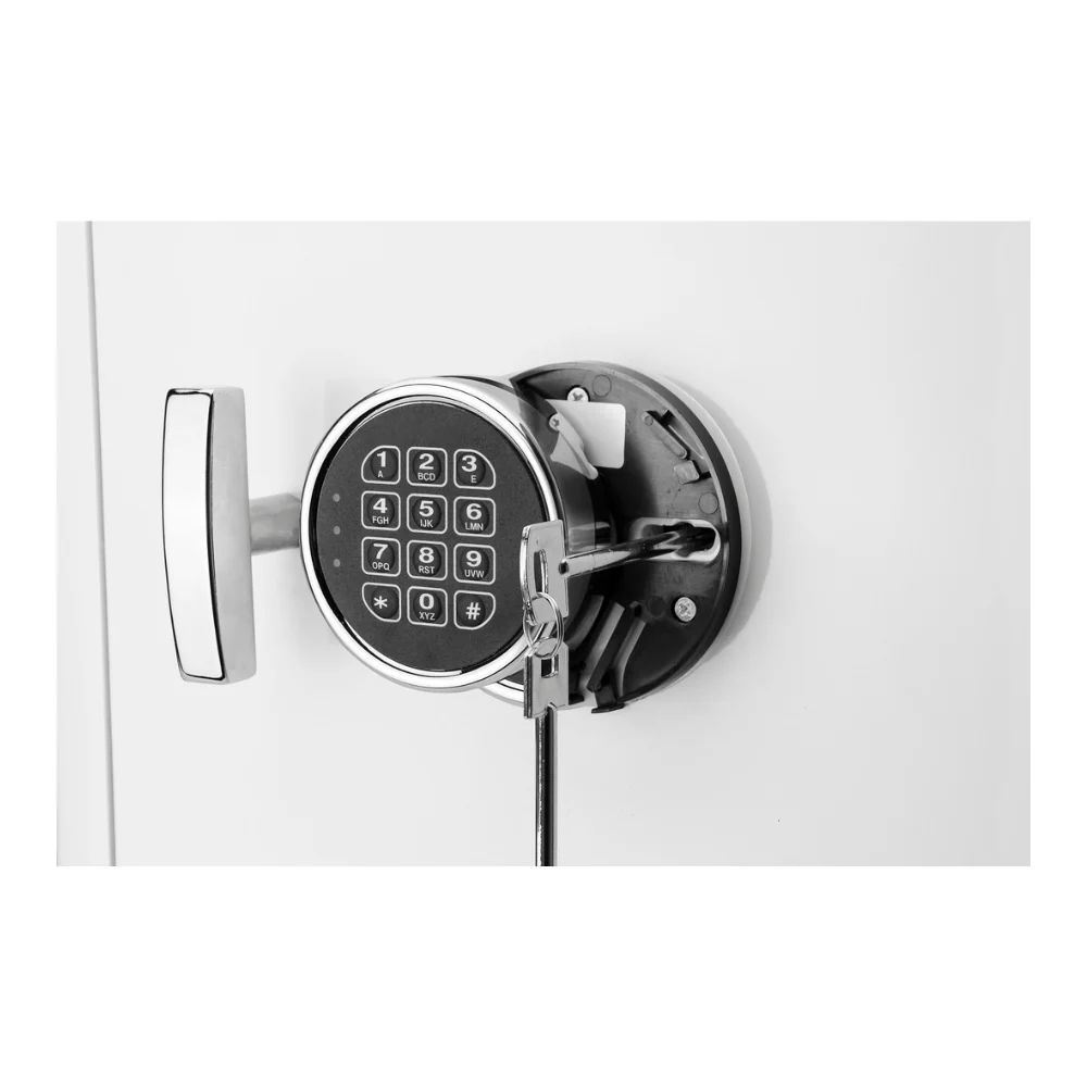 Barska White Keypad Jewelry Safe Tan Interior | BAR-AX13104 - Image 17
