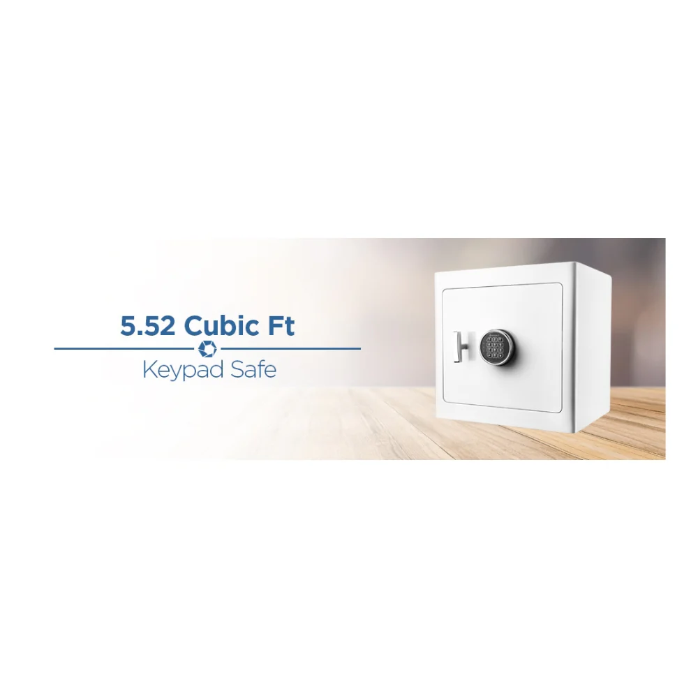 Barska White Keypad Jewelry Safe Tan Interior | BAR-AX13104 - Image 19