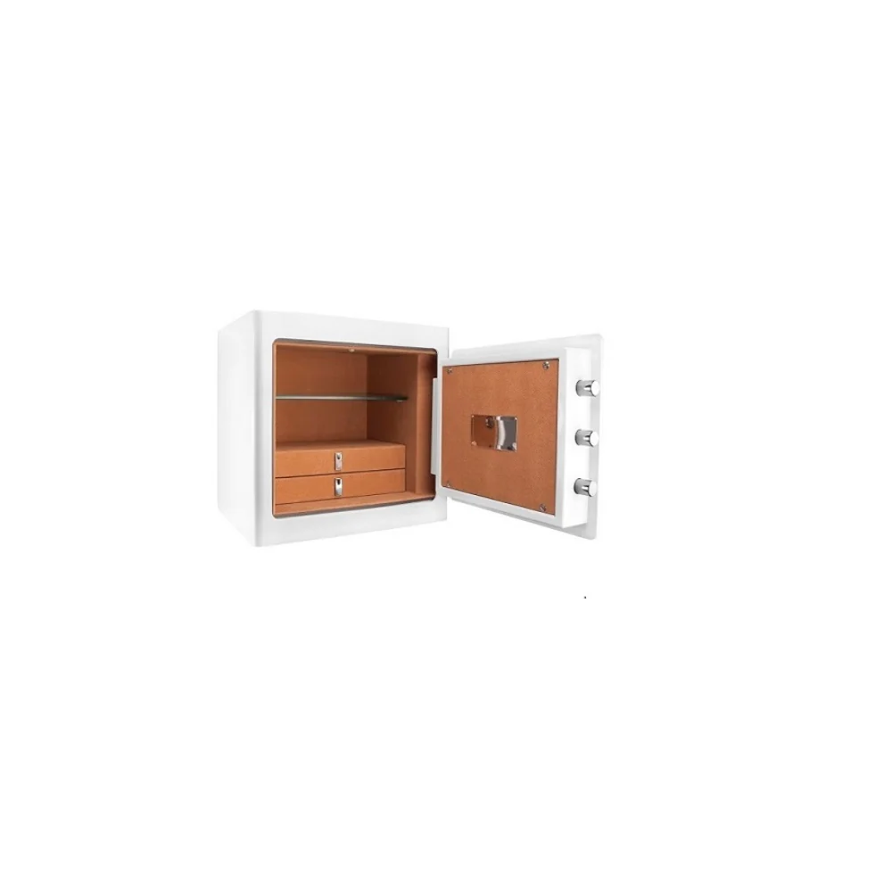 Barska White Keypad Jewelry Safe Tan Interior | BAR-AX13104 - Image 3