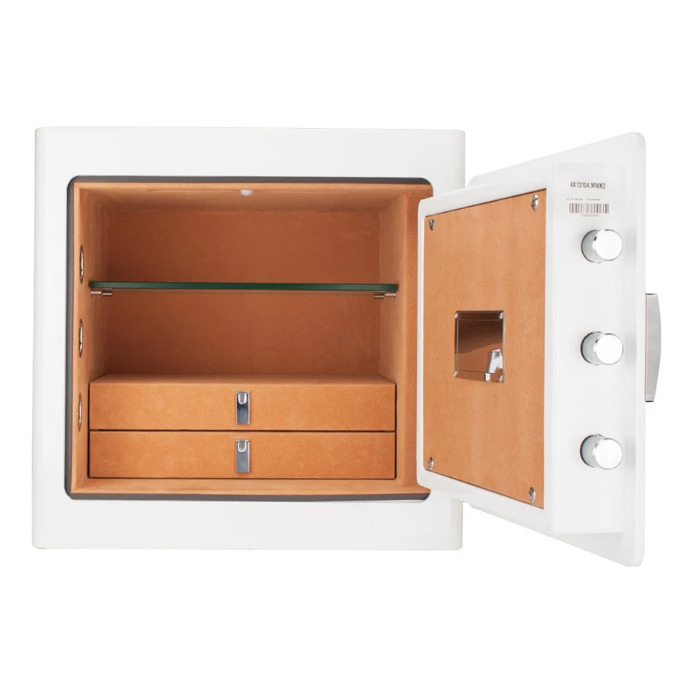 Barska White Keypad Jewelry Safe Tan Interior | BAR-AX13104 - Image 5