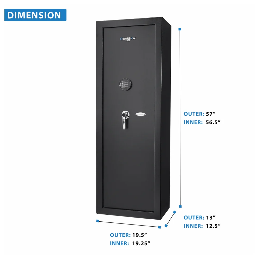 Barska Digital Keypad 14 Position Rifle Security Safe (Black) | BAR-AX13328 - Image 3