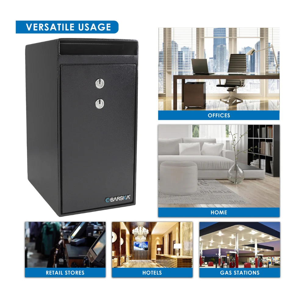 Barska Dual Key Lock Depository Safe with Drop Slot | BAR-AX13558 - Image 8